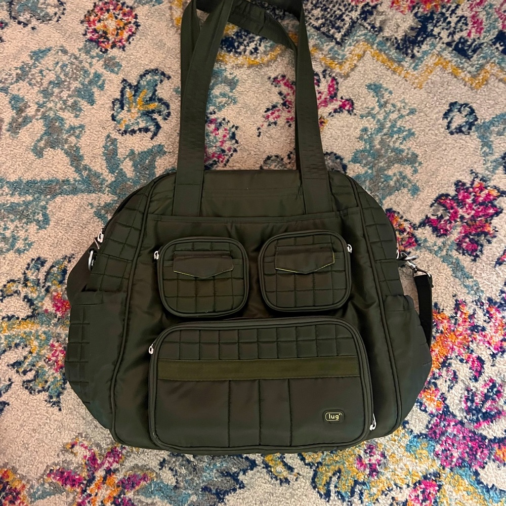 Lug Puddle Jumper Large Tote Olive Green